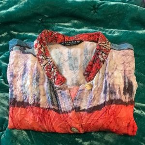 Citron Santa Monica Butterfly Print Blouse.